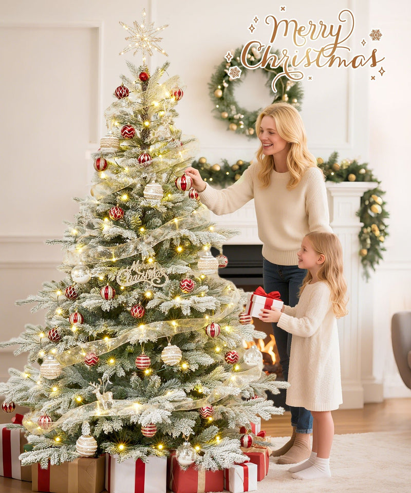 Yorbay künstlicher Weihnachtsbaum mit Schneebeflockung, 150 / 180 / 210 cm - O066 - 9 - Yorbay.de