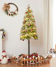 Yorbay künstlicher Weihnachtsbaum mit warmweißer Beleuchtung, flammhemmend, 180cm - O069 - 8 - Yorbay.de