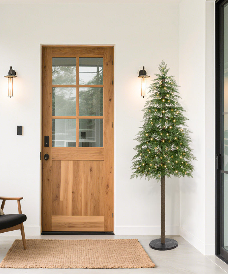 Yorbay künstlicher Weihnachtsbaum mit warmweißer Beleuchtung, flammhemmend, 180cm - O069 - 9 - Yorbay.de