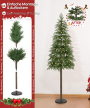 Yorbay künstlicher Weihnachtsbaum mit warmweißer Beleuchtung, flammhemmend, 180cm - O069 - 6 - Yorbay.de