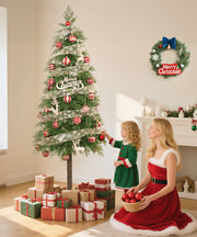 Yorbay künstlicher Weihnachtsbaum mit warmweißer Beleuchtung, flammhemmend, 180cm - O069 - 7 - Yorbay.de