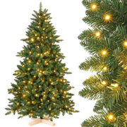 Yorbay künstlicher Weihnachtsbaum mit LED - Beleuchtung, warmweiß, 150 / 180 / 210 cm - O074 - 1 - Yorbay.de