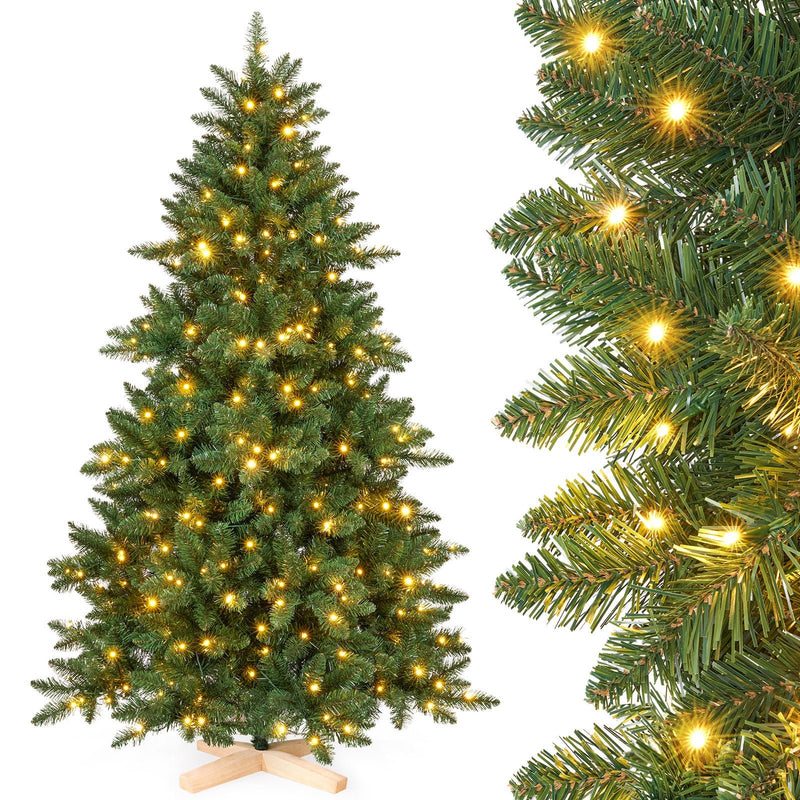 Yorbay künstlicher Weihnachtsbaum mit LED - Beleuchtung, warmweiß, 150 / 180 / 210 cm - O074 - 1 - Yorbay.de