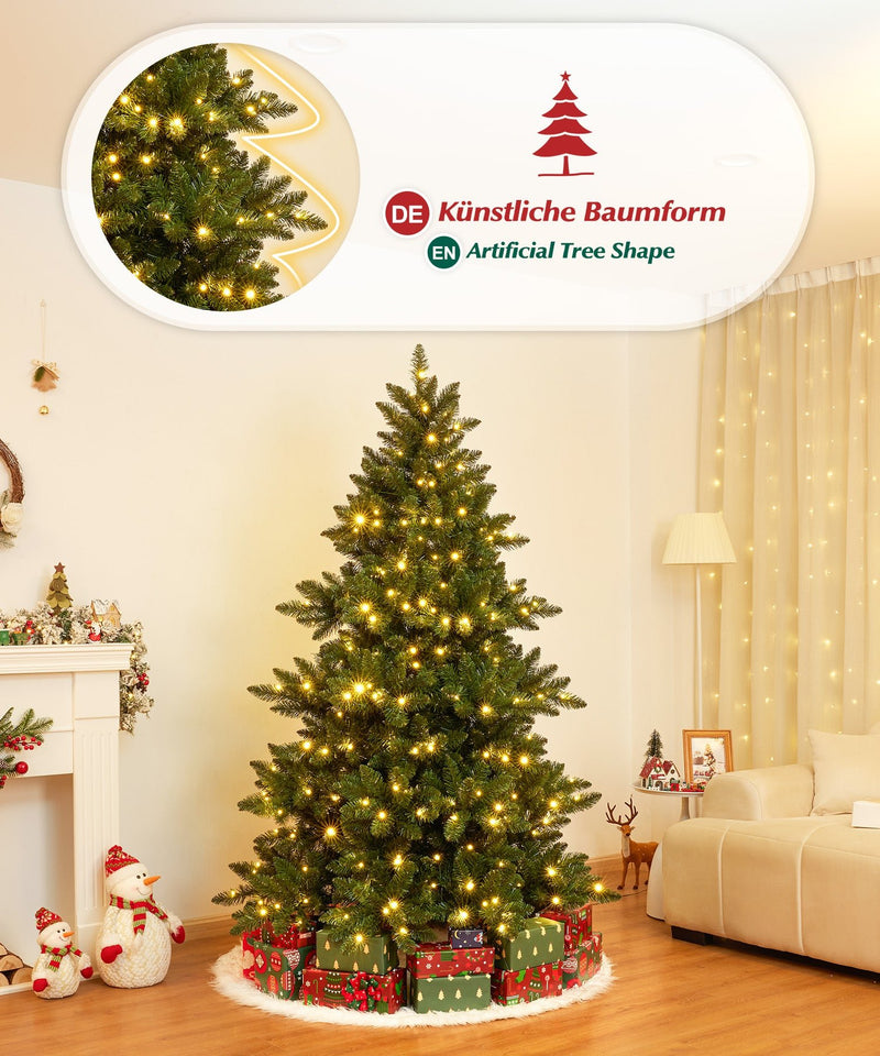 Yorbay künstlicher Weihnachtsbaum mit LED - Beleuchtung, warmweiß, 150 / 180 / 210 cm - O074 - 8 - Yorbay.de