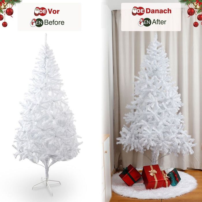 Yorbay Weihnachtsbaumdecke aus Kunstfell weiß, 78cm / 90cm / 122cm / 150cm - O28 - 7 - Yorbay.de