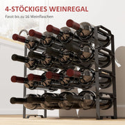 Weinregal für 16 Flaschen - YB - T3323P297141 - 6 - Yorbay.de