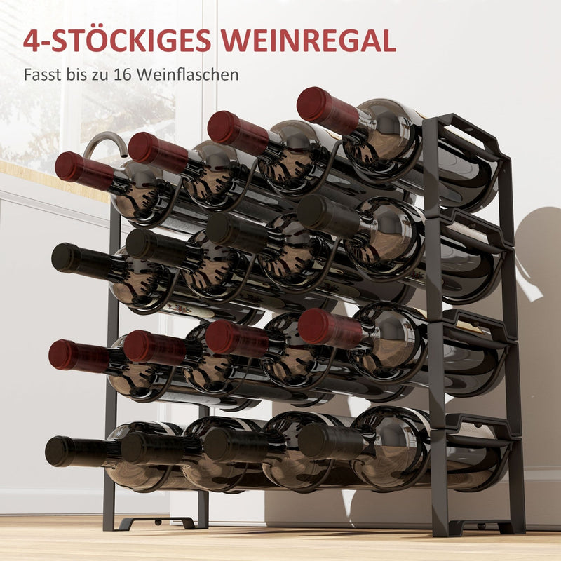 Weinregal für 16 Flaschen - YB - T3323P297141 - 6 - Yorbay.de