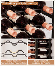 Yorbay Freistehendes Weinregal für 15 Flaschen mit Glashaltern - YB048 - T046A - 4 - Yorbay.de