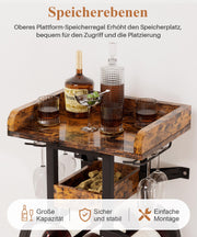 Yorbay Freistehendes Weinregal für 15 Flaschen mit Glashaltern - YB048 - T046A - 6 - Yorbay.de