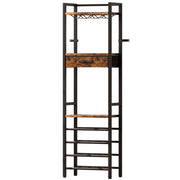 Yorbay Freistehendes Weinregal für 16 Flaschen und 9 Weingläser - YB048-T047A - 1 - Yorbay.de