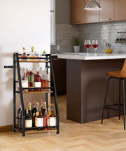 Yorbay Weinregal mit Eisenrahmen, 3 - Lagiger Flaschenregal - YB084 - T068 - 7 - Yorbay.de