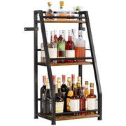 Yorbay Weinregal mit Eisenrahmen, 3 - Lagiger Flaschenregal - YB084 - T068 - 1 - Yorbay.de