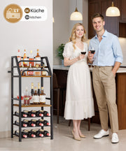 Yorbay Weinregal mit 6 Ebenen für 12 Flaschen, 42 x 29 x 102 cm - YB085 - T069 - 8 - Yorbay.de