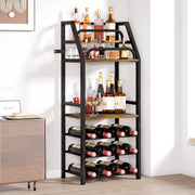 Yorbay Weinregal mit 6 Ebenen für 12 Flaschen, 42 x 29 x 102 cm - YB085 - T069 - 2 - Yorbay.de