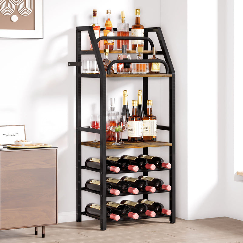 Yorbay Weinregal mit 6 Ebenen für 12 Flaschen, 42 x 29 x 102 cm - YB085 - T069 - 2 - Yorbay.de