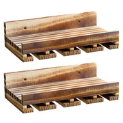 Yorbay Wand - Weinregal 2er Set aus Kiefernholz mit Ablage & Weinglashalter - YB086 - D043 - 8 - Yorbay.de