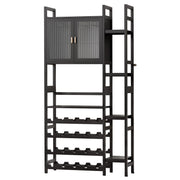 Yorbay Freistehendes Weinregal für 20 Flaschen und 12 Weingläser - YB073 - Z101 - 1 - Yorbay.de