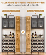 Yorbay Freistehendes Weinregal für 20 Flaschen und 12 Weingläser - YB073 - Z101 - 8 - Yorbay.de