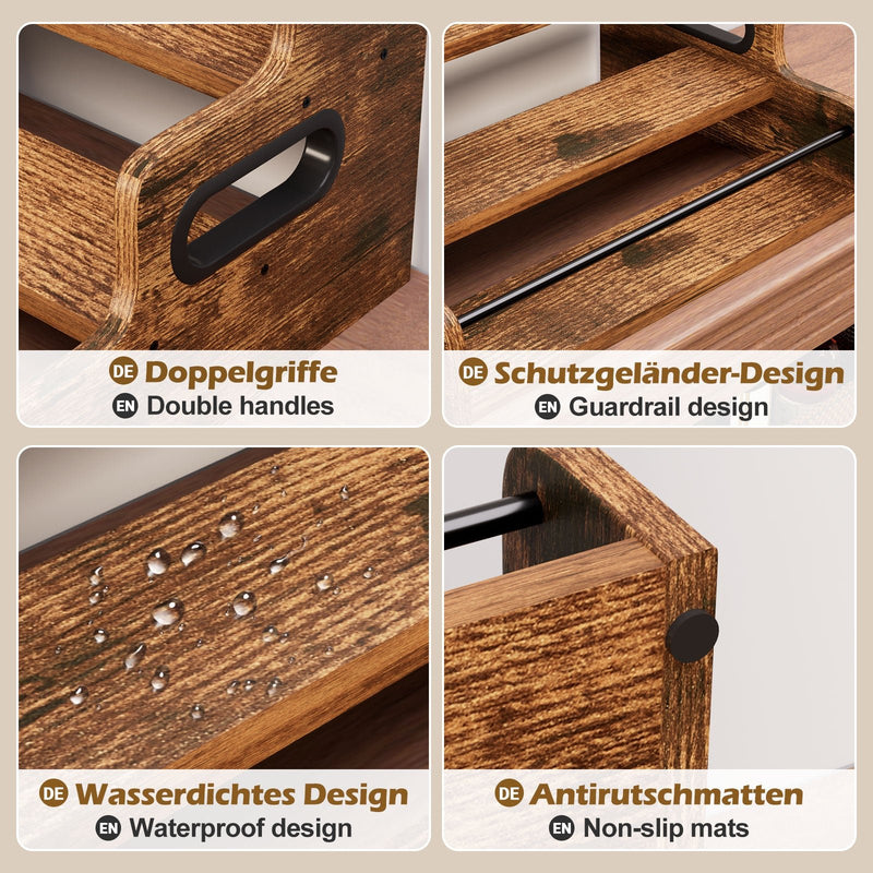 Yorbay Tisch - Weinregal 3 - stufig für 12 Flaschen - YB109 - D059 - 5 - Yorbay.de