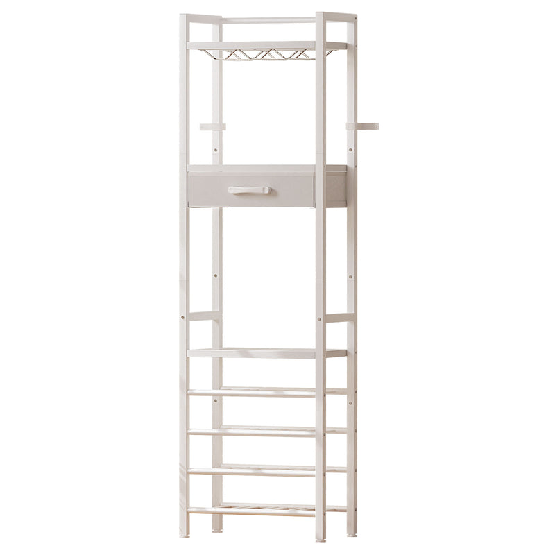 Yorbay Freistehendes Weinregal für 16 Flaschen und 9 Weingläser