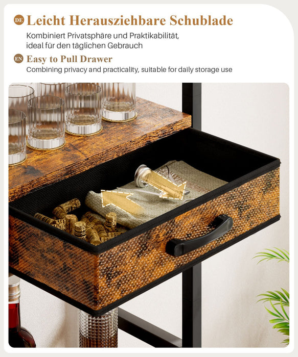 Yorbay Freistehendes Weinregal für 16 Flaschen und 9 Weingläser - YB048 - T047 - 6 - Yorbay.de