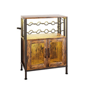 Yorbay Weinschrank mit Flaschenregal, Glashalter und RGB - LED - Beleuchtung - YS023-T102 - 1 - Yorbay.de