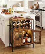Yorbay Weinschrank mit Flaschenregal, Glashalter und RGB - LED - Beleuchtung - YS023-T102 - 9 - Yorbay.de