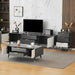 3 - teiliges Wohnzimmerset: TV - Schrank, Couchtisch & Beistelltisch - YB - 5321801234ZAA - 4 - Yorbay.de