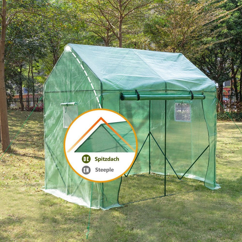 Yorbay Foliengewächshaus 200 x 140 x 200 cm - G39 - 6 - Yorbay.de