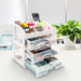 Yorbay Make - up - Organizer aus Kunststoff mit 3 Schubladen und 6 Fächern - B46 - 6 - Yorbay.de