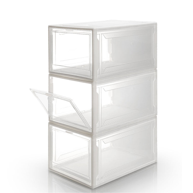 Yorbay Schuhbox, weiß S / L, 3er / 12er Set - B37x4 - 11 - Yorbay.de