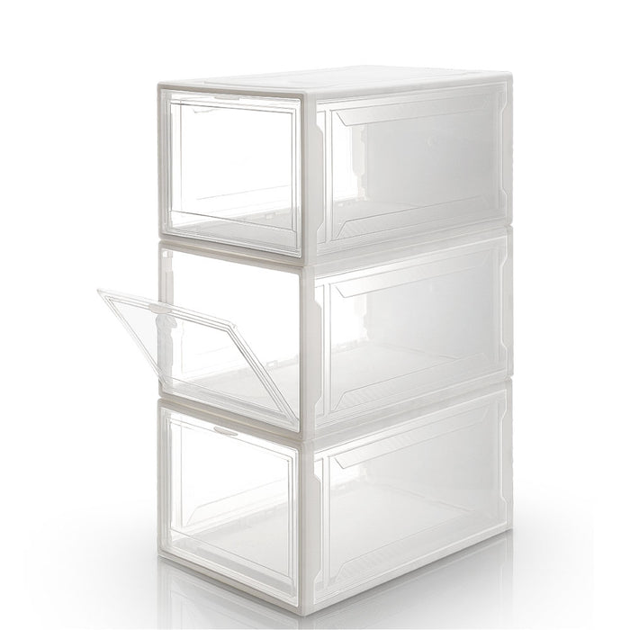 Yorbay Schuhbox, weiß S / L, 3er / 12er Set - B37x4 - 11 - Yorbay.de