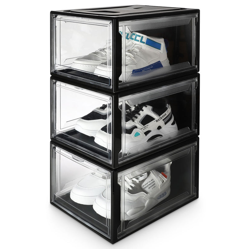 Yorbay Super transparent Schuhbox Schwarz - B57 - 3 - Yorbay.de