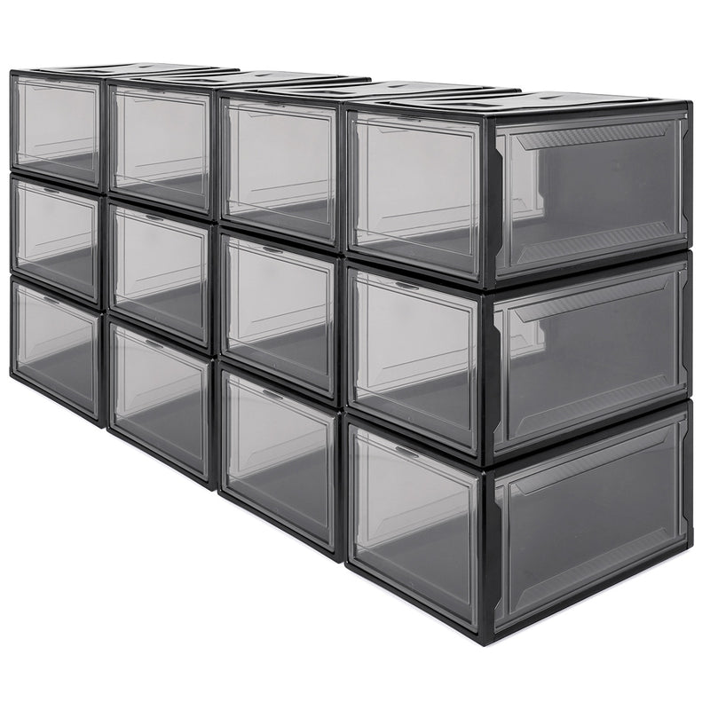 B39 12er Schuhbox Set in Schwarz - Yorbay.de
