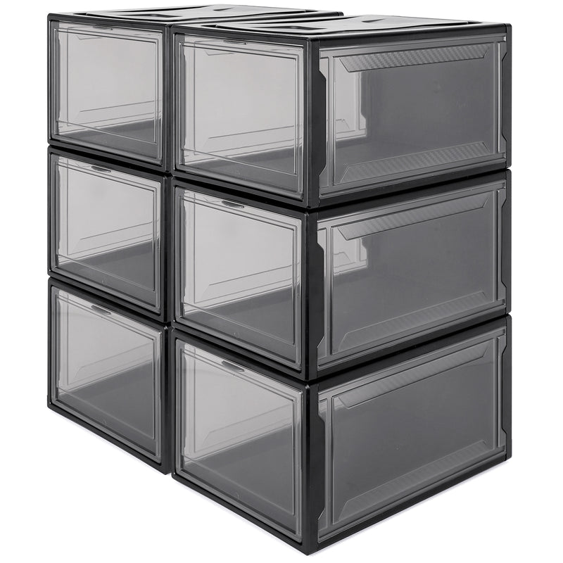 B39 6er Schuhbox Set in Schwarz - Yorbay.de
