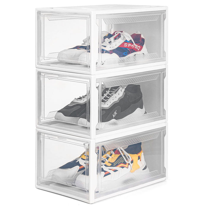 Yorbay Schuhbox, weiß S / L, 3er / 12er Set - B36 - 14 - Yorbay.de