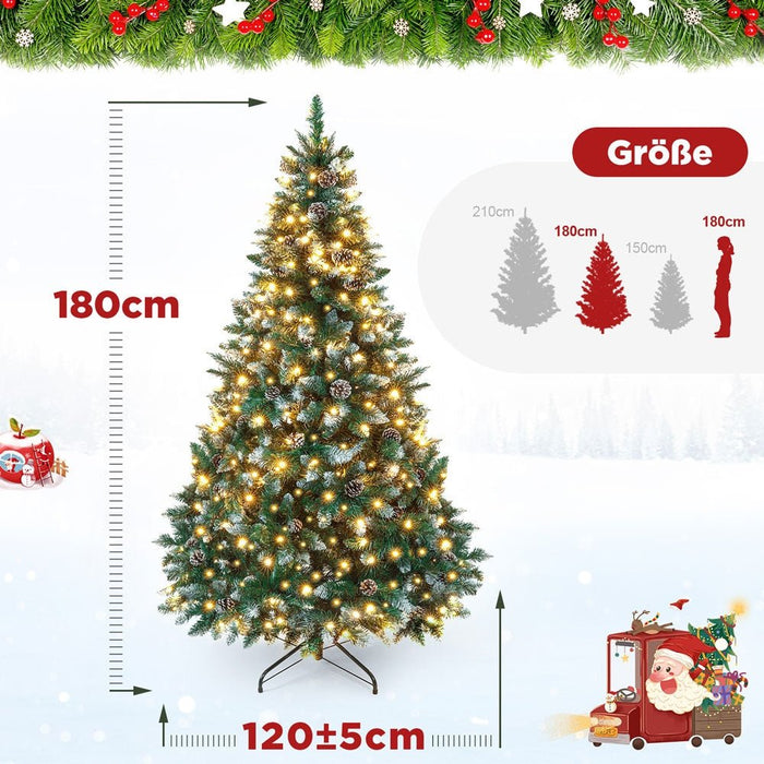 Yorbay künstlicher Weihnachtsbaum mit Beleuchtung, 150 cm, 180 cm und 210 cm - O016A - 8 - Yorbay.de