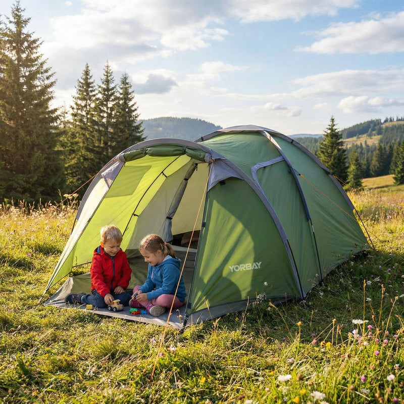 Yorbay 2 - Raum Campingzelt mit Vorraum & Seitentür – PU3000 mm, UV50+ - YP028-W028 - 9 - Yorbay.de