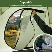 Yorbay 2 - Raum Campingzelt mit Vorraum & Seitentür – PU3000 mm, UV50+ - YP028-W028 - 5 - Yorbay.de