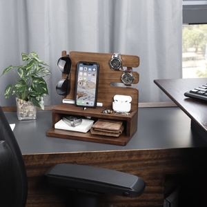 Schreibtischuhr Tischuhr Mechanische Uhr Holzuhr Boyfriend Geschenkideen  Büro Schreibtisch Zubehör - .de